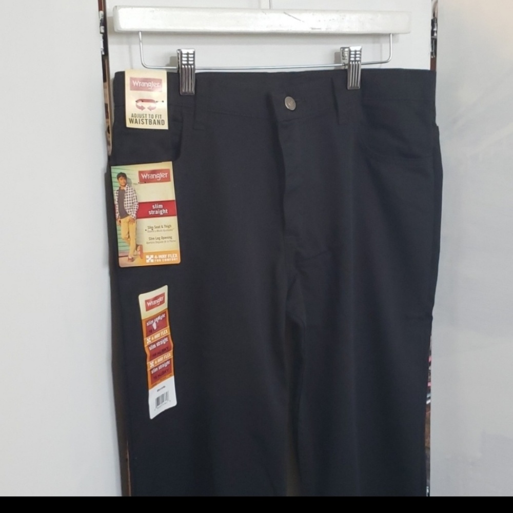 Wrangler Nwt* boys slim straight pants - Picture 2 of 4